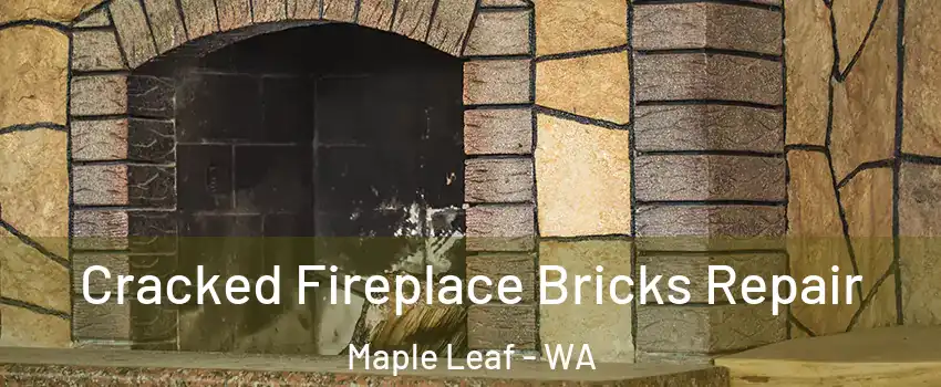 Cracked Fireplace Bricks Repair Maple Leaf - WA