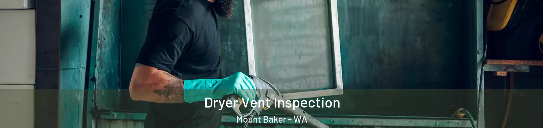 Dryer Vent Inspection Mount Baker - WA