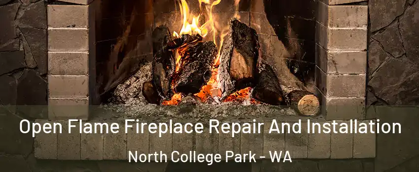Open Flame Fireplace Repair And Installation North College Park - WA